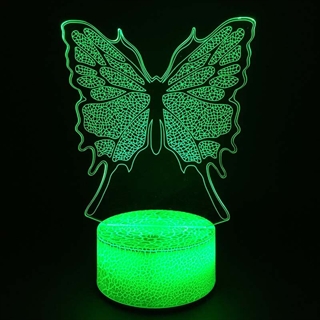 Sommerfugl 3D lampe